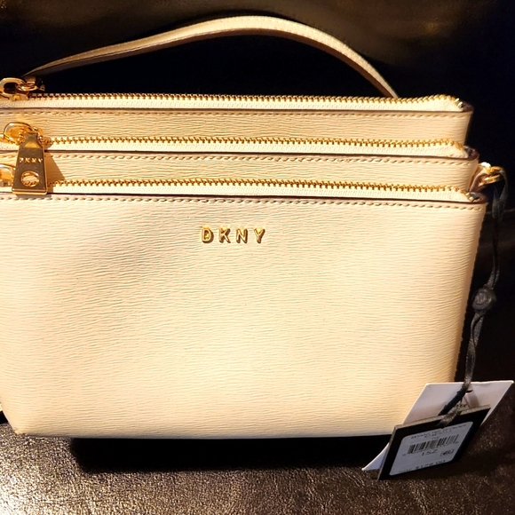 DKNY Triple Zip Crossbody - Picture 1 of 6